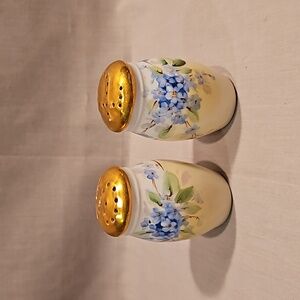 Pickard Hand Painted Floral Salt & Pepper Shakers